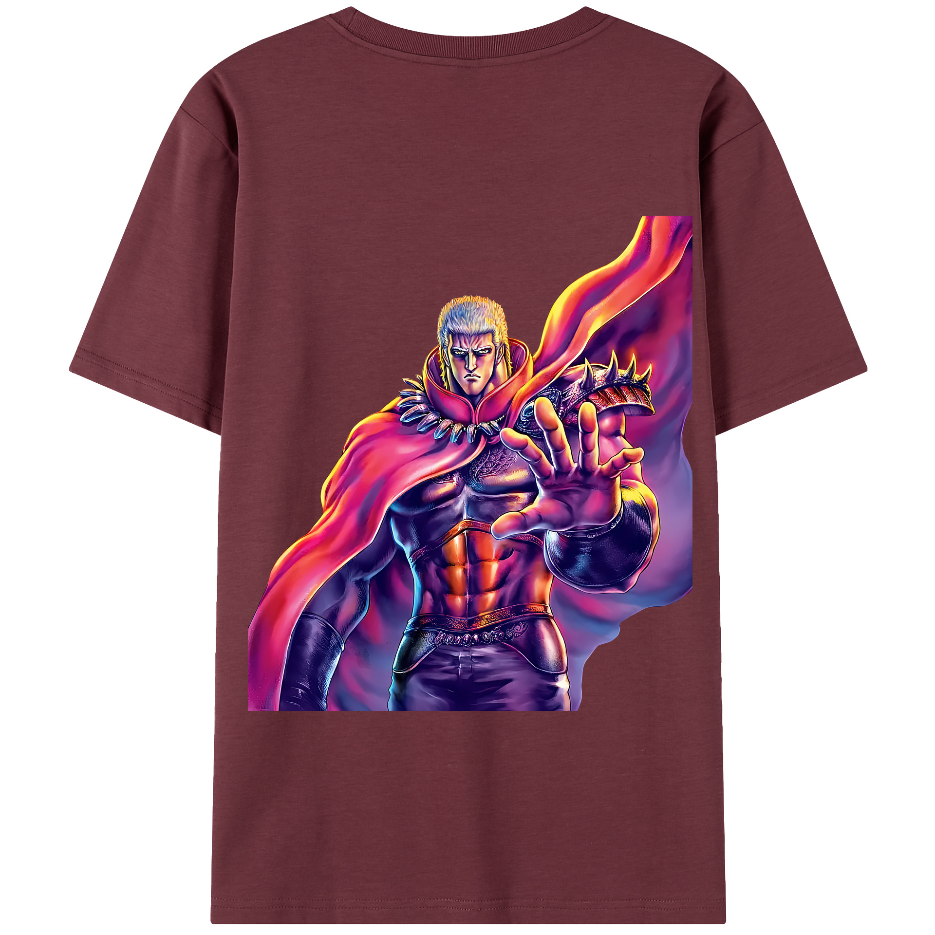 （画像用） 北斗の拳 Fist of the North Star 綿100％半袖Tシャツ（背面プリント）